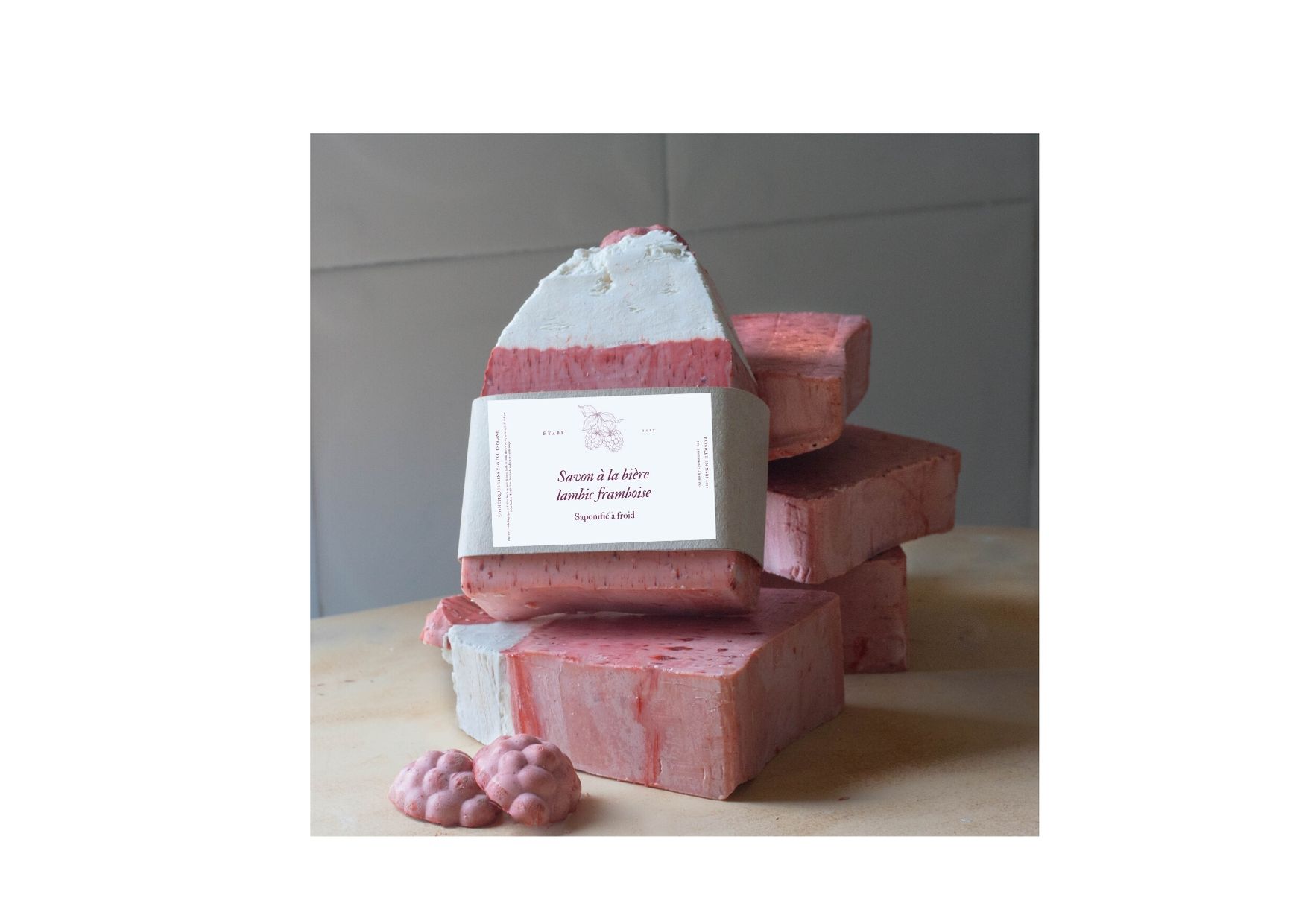Savon à la bière lambic framboise